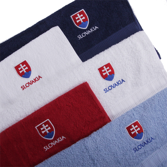uterák 231i - červený, slovenský znak, vyšívaný
