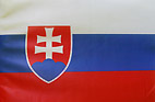 Slovenská vlajka 60 x 90 cm s tunelom (interiér, funny či dekoračné použitie)