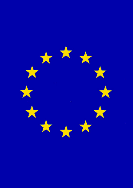 Zástava Európskej únie 120 x 180 cm s tunelom (exteriér, interiér)