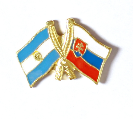 odznak dvojvlajka - Argentína Slovensko