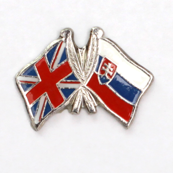 odznak dvojvlajka - Veľká Británia Slovensko