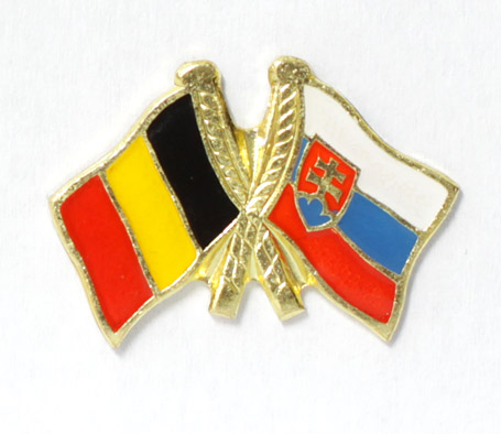 odznak dvojvlajka - Belgicko Slovensko