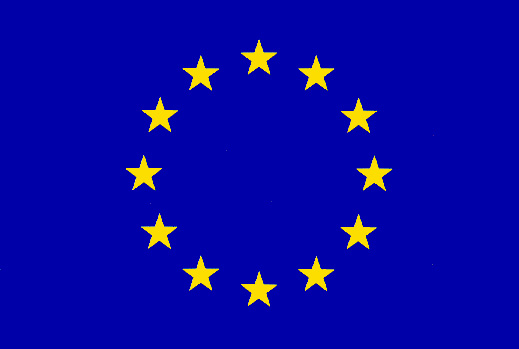 Vlajka Európskej únie 120 x 180 cm s tunelom (exteriér, interiér)