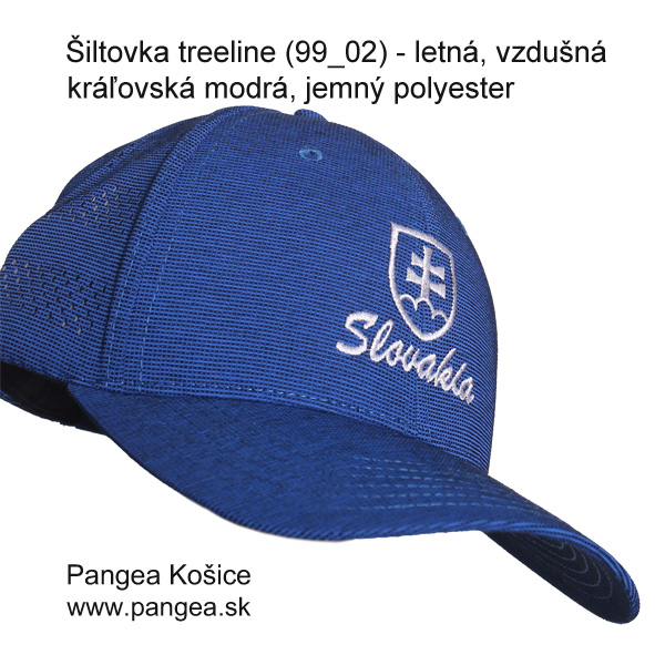 Šiltovka treeline (99_02) - letná, vzdušná, kráľovská modrá, slov.znak Slovakia