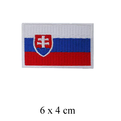 Príšivka 165a - (nášivka) Slovakia - vlajka SR (6 x 4 cm)