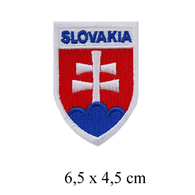 Príšivka 167 - (nášivka) Slovakia - slovenský znak veľký (6,5 x 4,5cm)