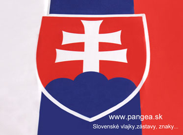 Slovenská zástava 150 x 225 cm s tunelom (exteriér, interiér)