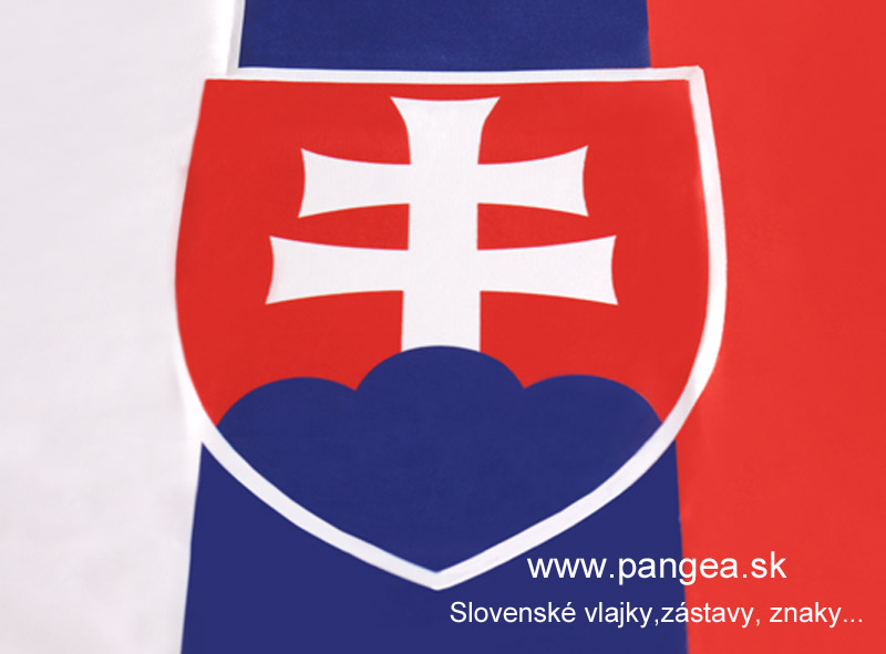 Slovenská zástava 150 x 300 cm s tunelom (exteriér, interiér)