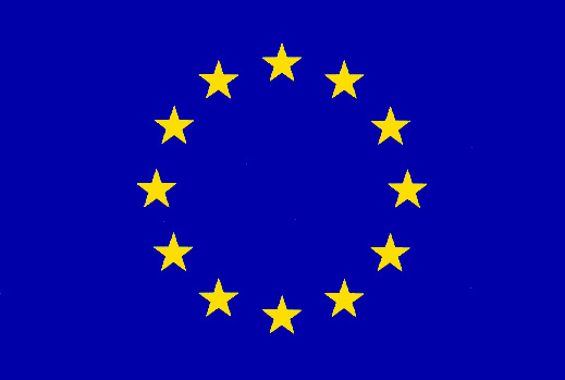Vlajka Európskej únie 100 x 150 cm s tunelom (exteriér, interiér)