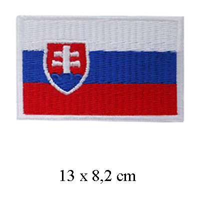 Nášivka 165b - slovenská vlajka (13 x 8,2cm)