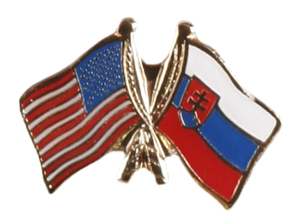 odznak dvojvlajka - USA Slovensko