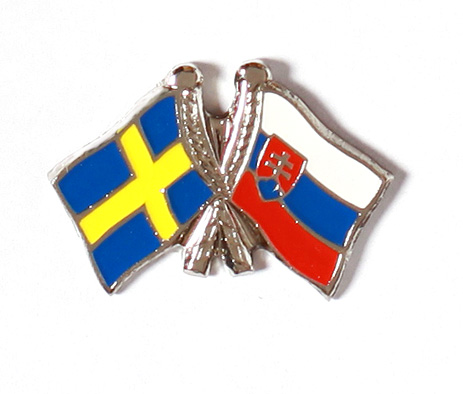 odznak dvojvlajka - Švédsko Slovensko