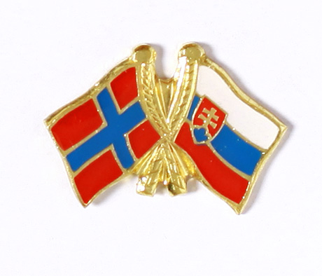 odznak dvojvlajka - Nórsko Slovensko