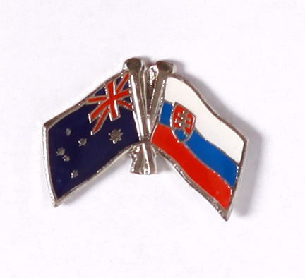 odznak dvojvlajka - Austrália Slovensko