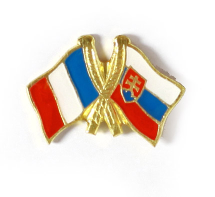 odznak dvojvlajka - Francúzsko Slovensko