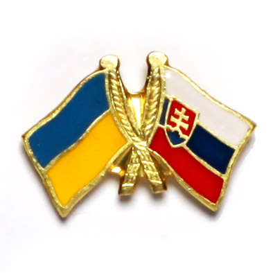odznak dvojvlajka - Ukrajina Slovensko