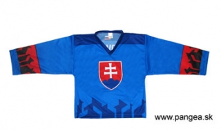 Detský hokejový dres reprezentačný, modrý - veľk.110