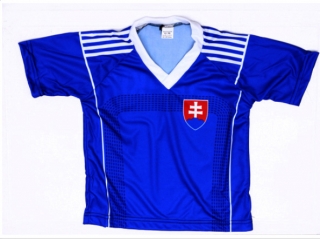 Detský futbalový dres Slovensko - modrý - 122