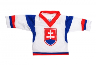 Hokejový dres Slovakia pre bábätka - biely - veľk.80