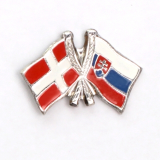 odznak dvojvlajka - Dánsko Slovensko