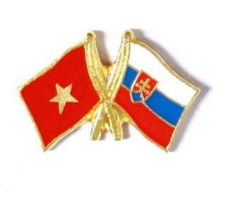 odznak dvojvlajka - Vietnam Slovensko