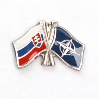 odznak dvojvlajka - NATO Slovensko