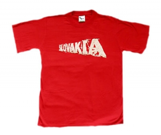 tričko Slovakia napeňovačka, červené - S