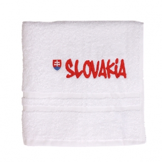 uterák 231a - biely, červená Slovakia, vyšívaný