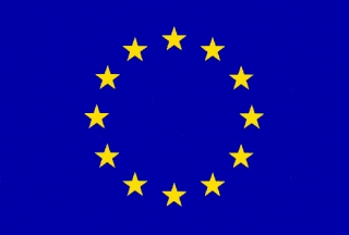Vlajka Európskej únie 120 x 180 cm s tunelom (exteriér, interiér)