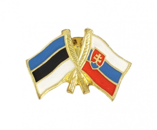 odznak dvojvlajka - Estónsko Slovensko