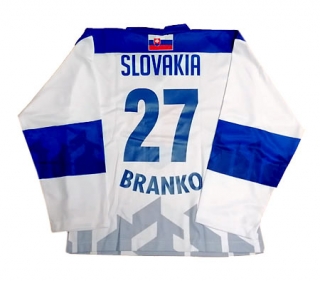 Hokejový dres Slovakia - Branko 27, veľkosť 146 (dres je už vyrobený)