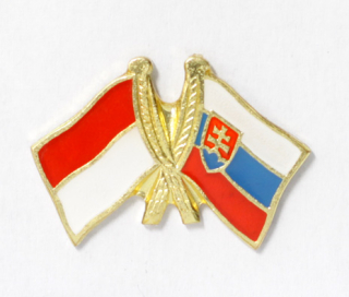 odznak dvojvlajka - Indonézia Slovensko