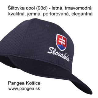 Šiltovka cool (93d) - letná, tmavomodrá, slovenský znak farebný