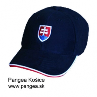 Šiltovka pilot (183a), tmavomodrá - Slovensko slovenský znak Slovakia, výšivka