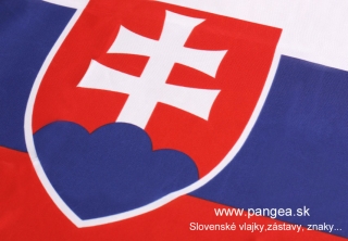 Slovenská vlajka 150 x 300 cm s tunelom (exteriér, interiér)