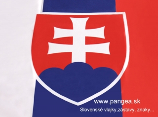Slovenská zástava 100 x 150 cm s tunelom (exteriér, interiér)