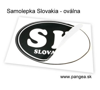 Samolepka oválna na auto Slovakia č.235a