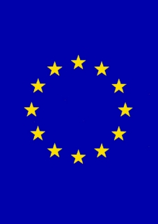 Zástava Európskej únie 150 x 225 cm s tunelom (exteriér, interiér)