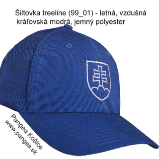 Šiltovka treeline (99_01) - letná, vzdušná, kráľovská modrá, slovenský znak