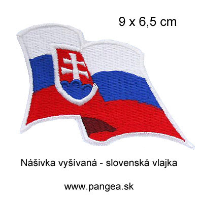 Nášivka slovenská vlajka vyšívaná